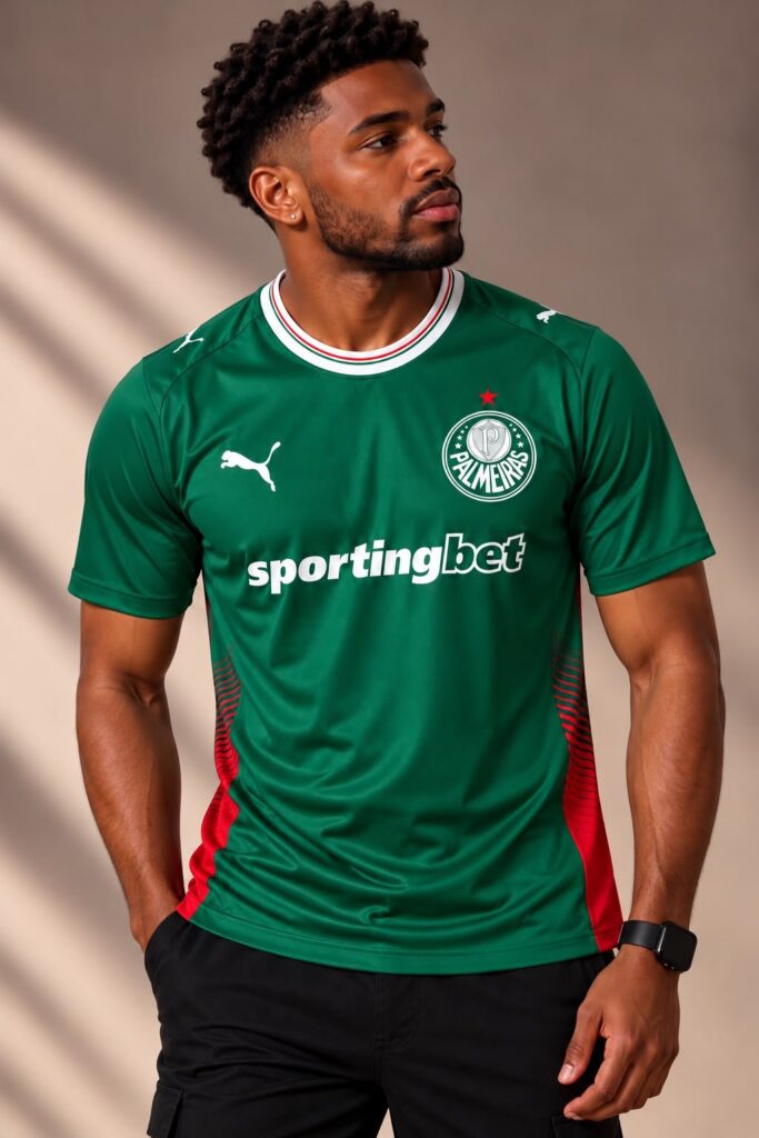 Camisa Palmeiras I 26/27 Torcedor Masculina - modelo vestindo