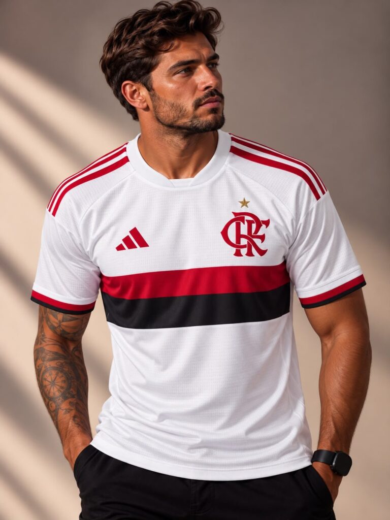 Camisa Flamengo II 26/27 Torcedor Masculina - modelo vestindo