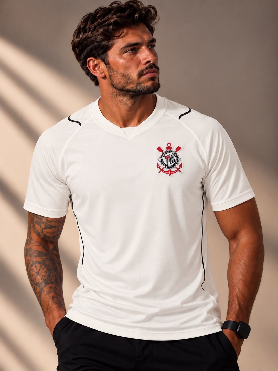 Camisa Corinthians I 26/27 Torcedor Masculina - modelo vestindo