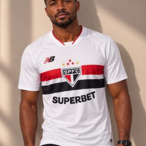 Camisa São Paulo I 26/27 Torcedor Masculina - modelo vestindo