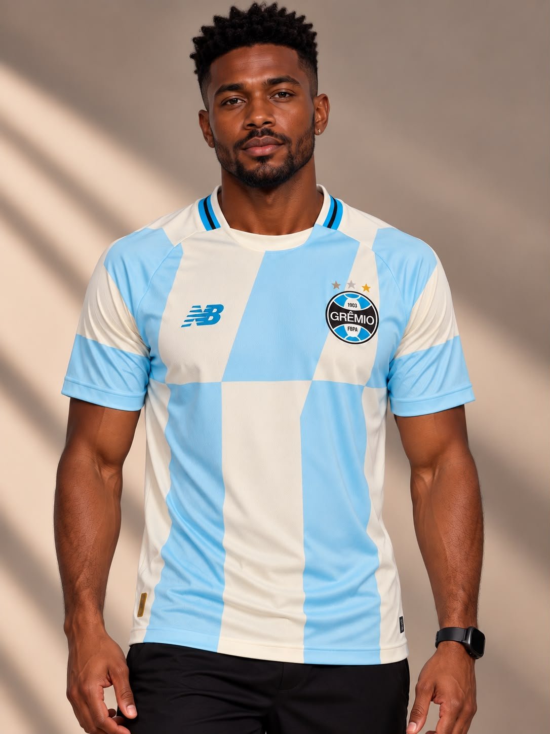 Camisa Grêmio II 26/27 Torcedor Masculina - modelo vestindo