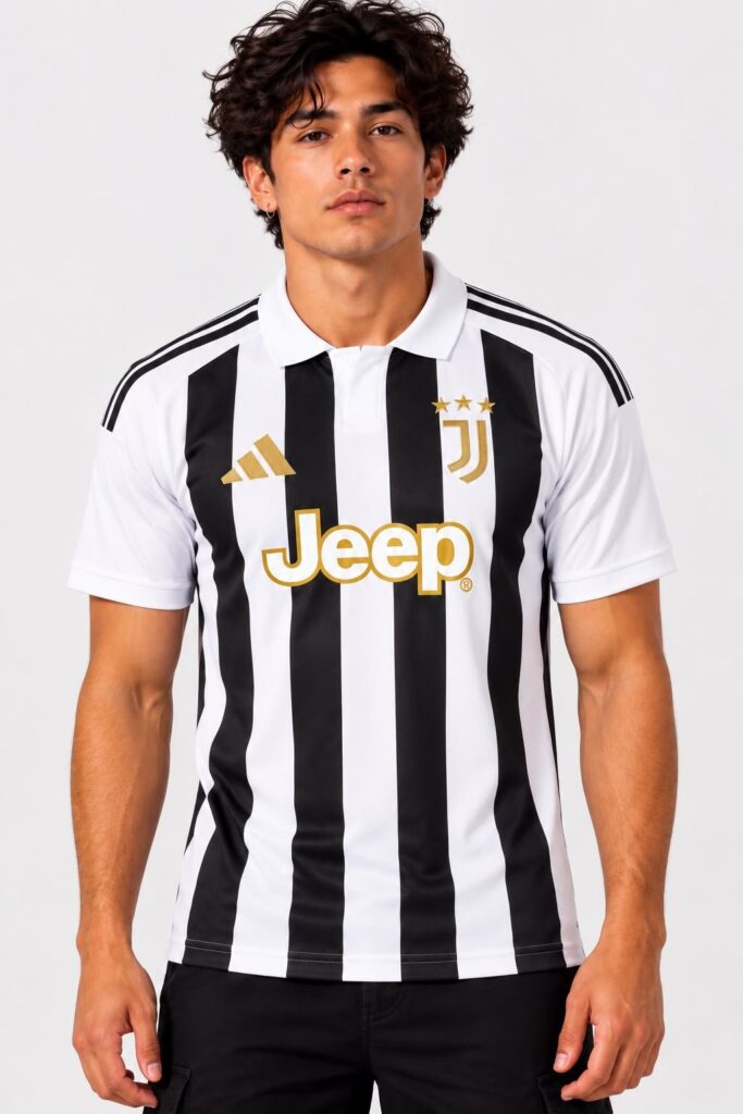 Camisa Juventus I 26/27 Torcedor Masculina - modelo vestindo