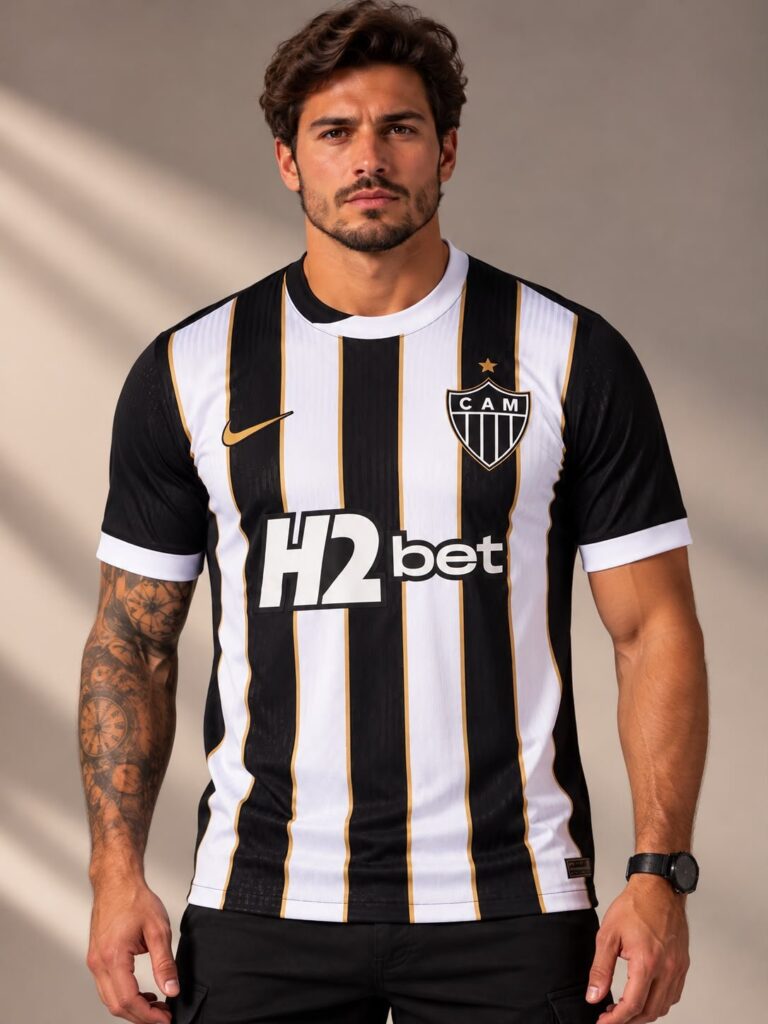Camisa Atlético-MG I 26/27 Torcedor Masculina - modelo vestindo