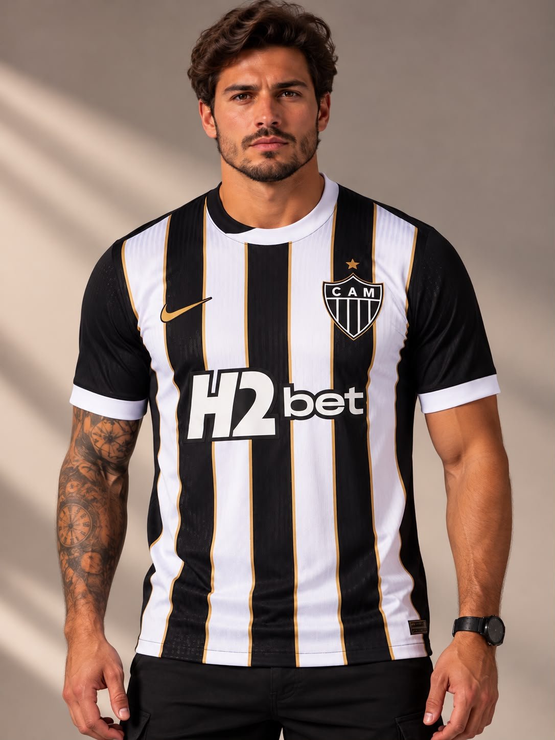 Camisa Atlético-MG I 26/27 Torcedor Masculina - modelo vestindo