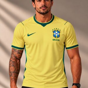 Camisa Brasil I 26/27 Torcedor Masculina - modelo vestindo