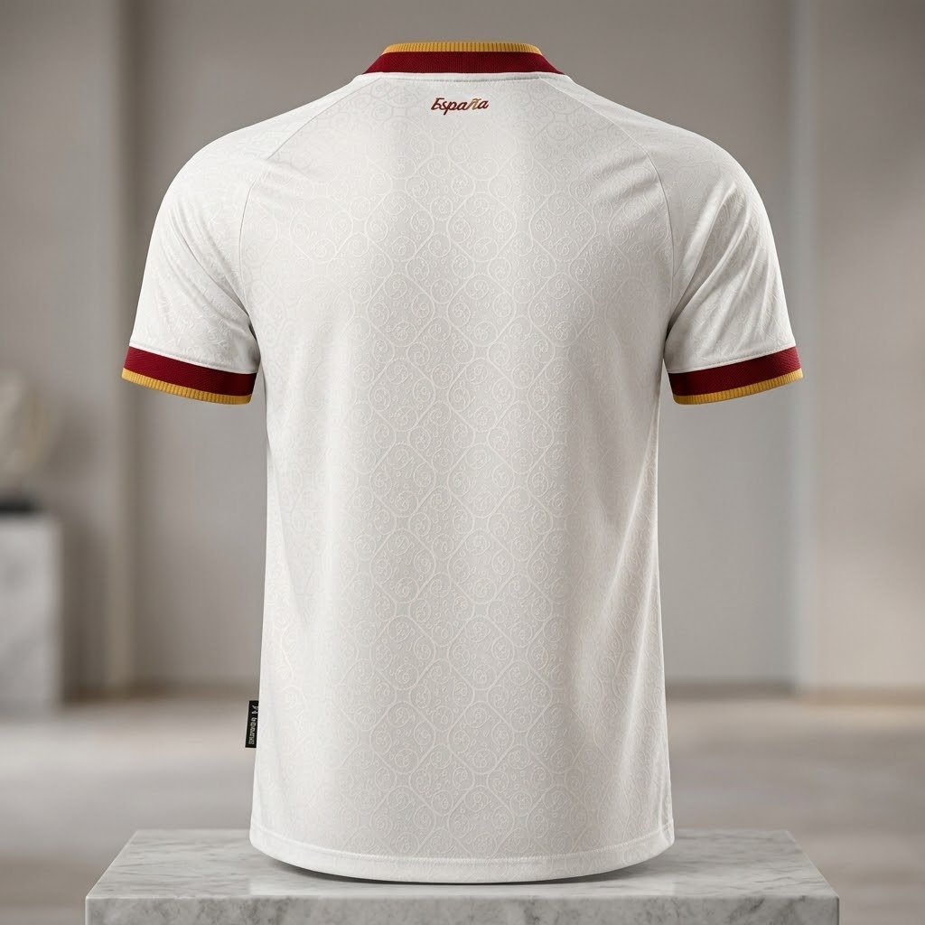 Camisa Espanha II 2026 Torcedor Masculina - costas