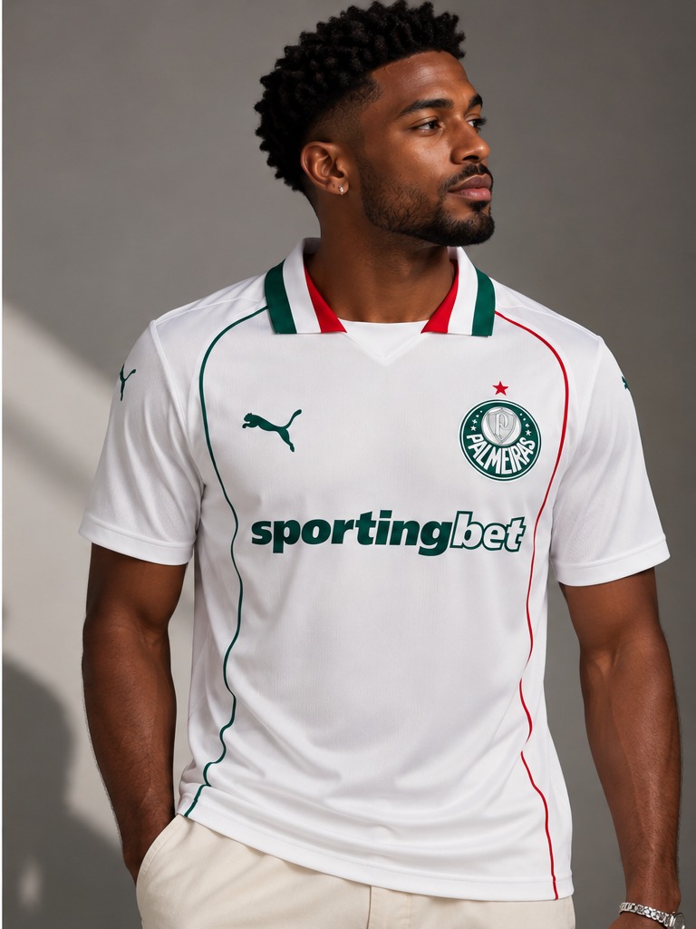 Camisa Palmeiras II 26/27 Torcedor Masculina - modelo vestindo